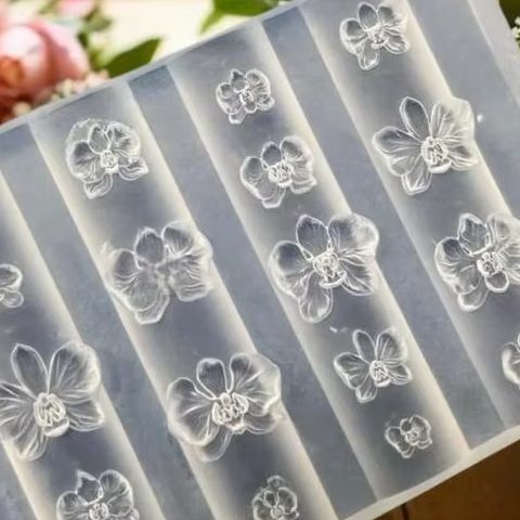 3D Silicone Nail Mold Phalaeno - Orchid Phalaenopsis incelemesi ve fiyatı