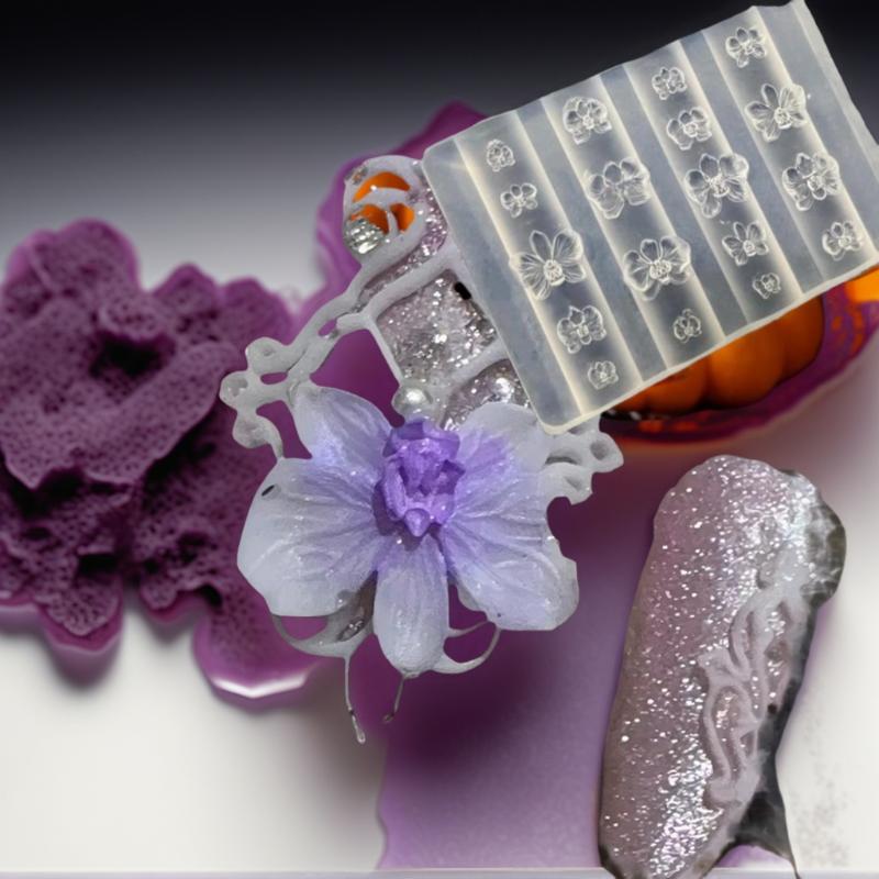 3D Silicone Nail Mold Phalaeno - Orchid Phalaenopsis incelemesi ve fiyatı