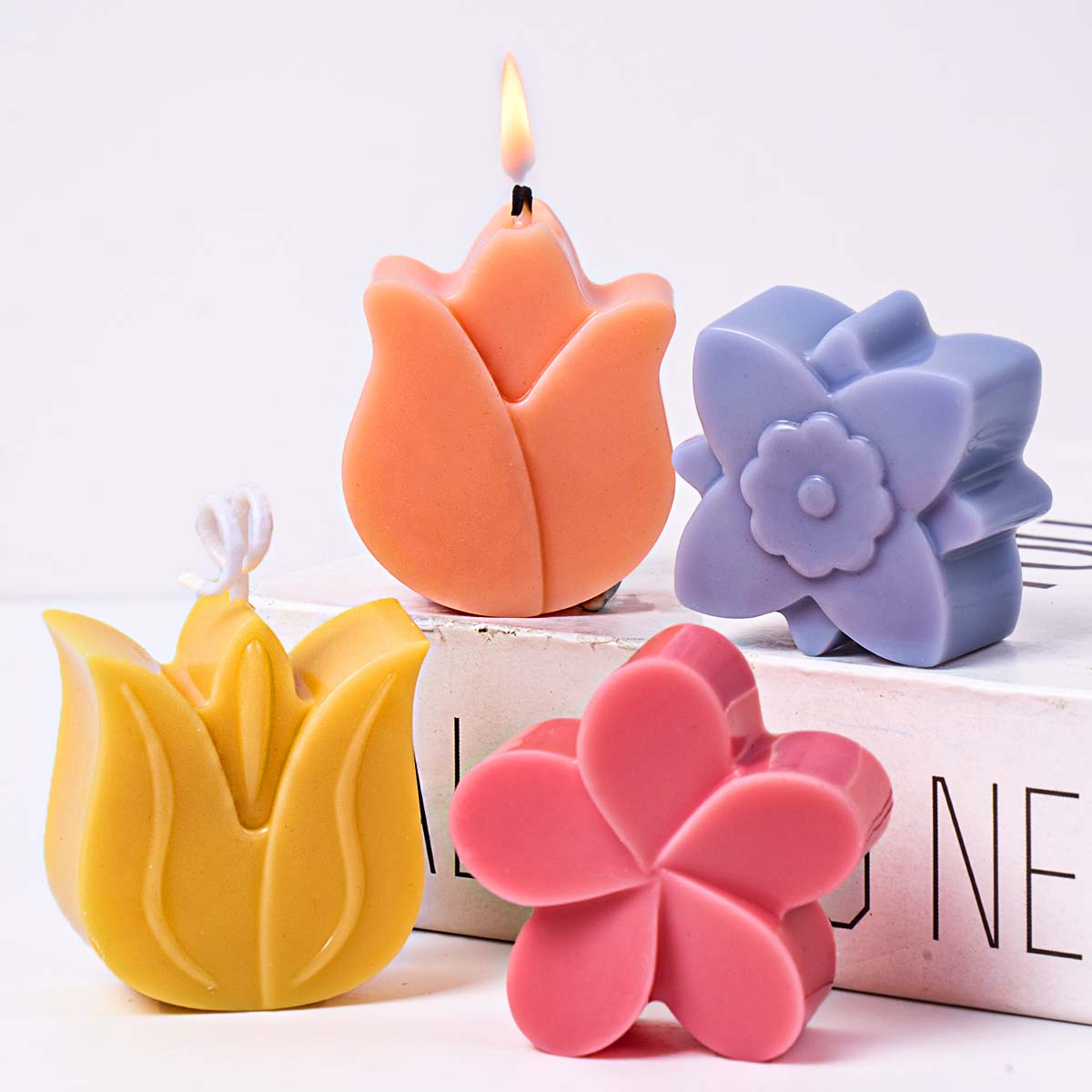Flower Shape Silicone Candle M - Orchid Phalaenopsis incelemesi ve fiyatı