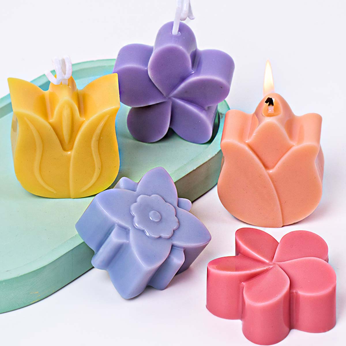 Flower Shape Silicone Candle M - Orchid Phalaenopsis incelemesi ve fiyatı